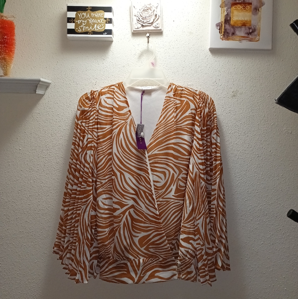 Lascana Stylish Zebra Print Women's Top Size Med